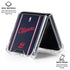 NBA Los Angeles Clippers Distressed Red Galaxy Z Flip6 Clear Case
